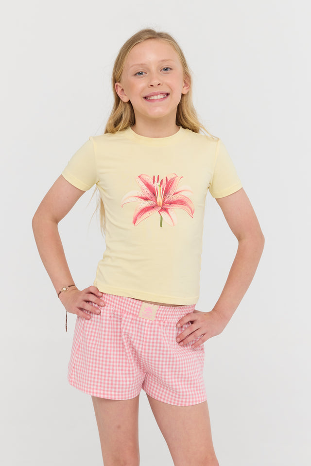 The Sundae Shorts - Pink Lemonade Gingham