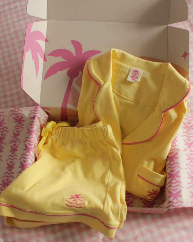 Popcorn Sleepover Set - Butter Yellow